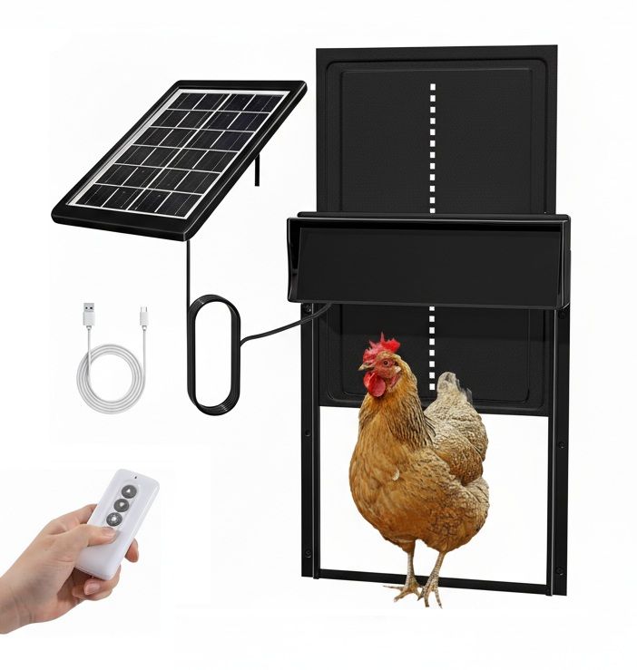 Solar Automatic Chicken Coop Door with Remote