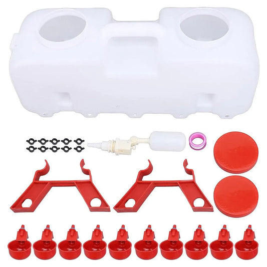 10L Automatic Poultry Waterer with 5 Cups