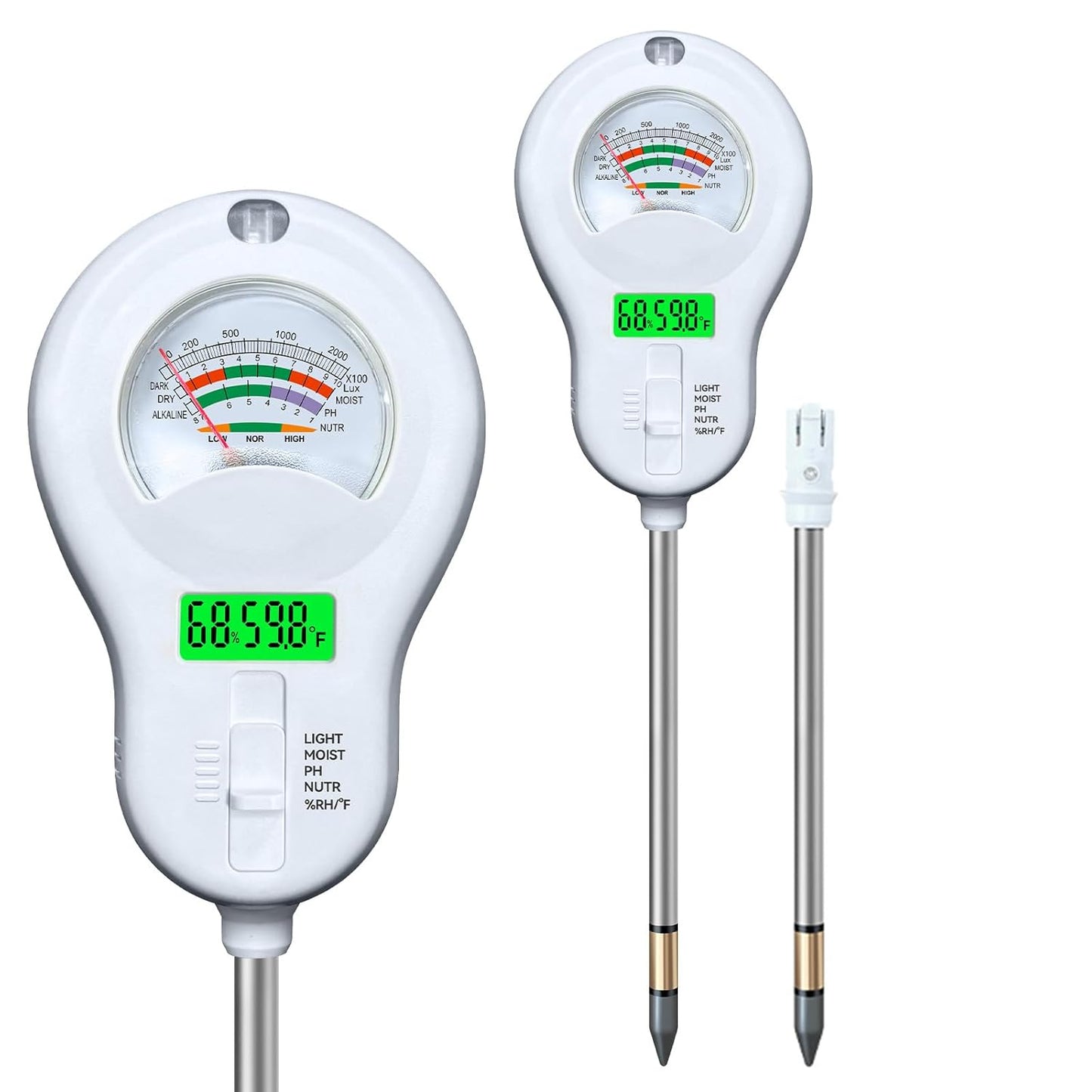 6-in-1 Digital Soil Tester for Plants & Gardens