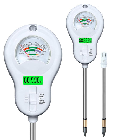 6-in-1 Digital Soil Tester for Plants & Gardens