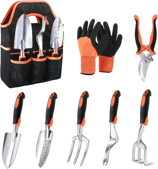 Complete Garden Tool Set with Bag & Gloves