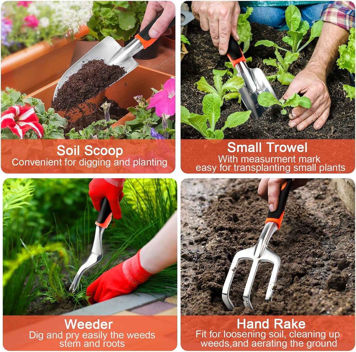 Complete Garden Tool Set with Bag & Gloves