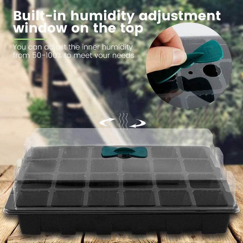 24-Cell Seed Starter Tray with Humidity Dome