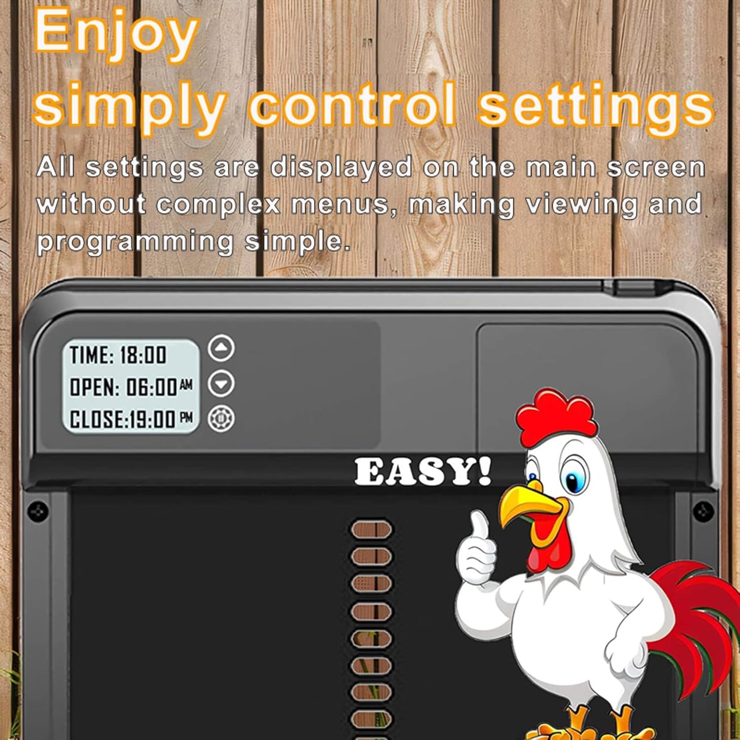 CARLA HOME Automatic Chicken Coop Door with Timer