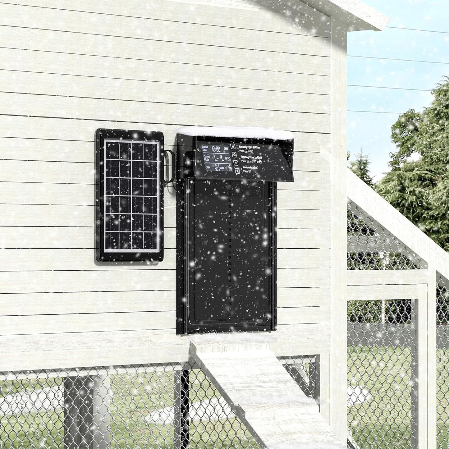 Solar Automatic Chicken Coop Door with Remote